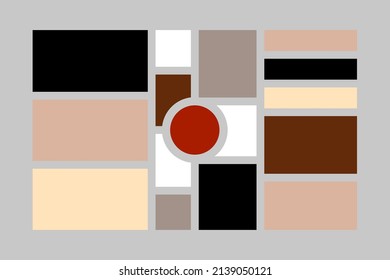 Collage layout. Moodboard template. Photo mood board grid. Photo frames mosaic minimalist template, collage grid arrangement for presentation.