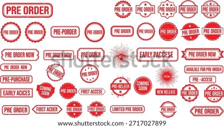 A collage of numerous red rubber stamps with different shapes and text, indicating business terms, approvals, and notifications.