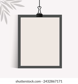 Collage Photo Frame Illustration With background, Presentation Photo Frame Film Isolated, Photo Gallery Clip Art Set.
 Feminine Photograph Event Presentation.