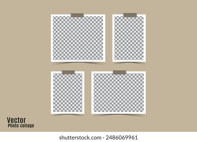 Collage photo frame  Vector art, collage,collage templates,birthday collage,collage art
