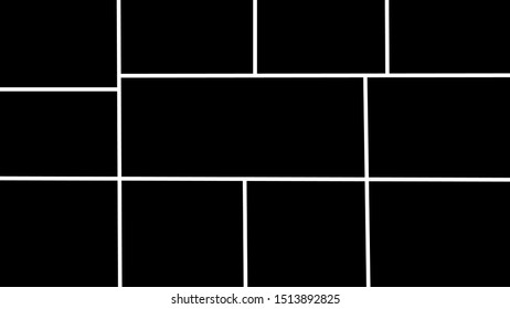 Collage photo frames templates. Vector illustration EPS10.