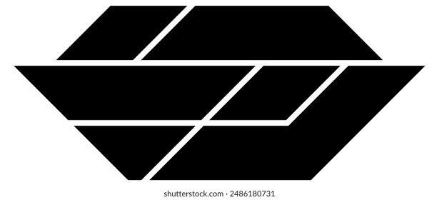 Collage photo vector template illustration, ship shape photo grid collage, 