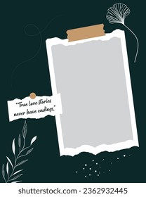 Collage de fotos. Marco vectorial para imágenes. Ilustración vectorial, nuevas colecciones.