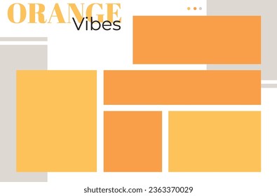 Collage for photos. Vector frame for pictures. Vector illustration, new collections.