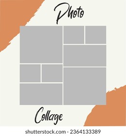 Collage for photos. Vector frame for pictures. Vector illustration, new collections.