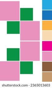 Collage for photos. Vector frame for pictures. Vector illustration, new collections.