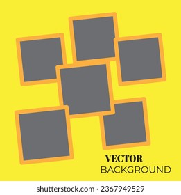 Collage for photos. Vector frame for pictures. Vector illustration, new collections.