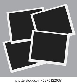 Collage for photos. Vector frame for pictures. Vector illustration, new collections.