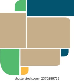 Collage for photos. Vector frame for pictures. Vector illustration, new collection