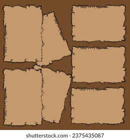 Collage for photos. Vector frame for pictures. Vector illustration
