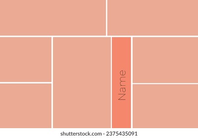 Collage for photos. Vector frame for pictures. Vector illustration