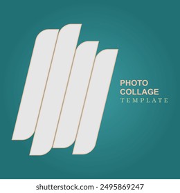 Collage puzzle photo template design