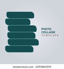 Collage puzzle photo template design