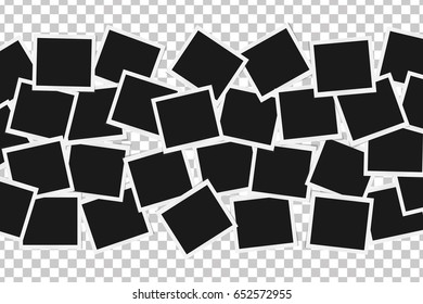 Collage of realistic frames isolated. Template design. Vector illustration