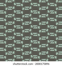 Collage with rectangular shapes, whole or fragmented, arranged alternately. Pattern in black and light blue.