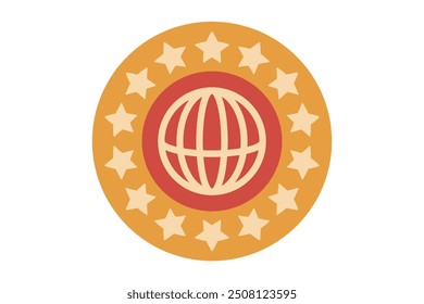 Collage Retro Flat Sticker Design