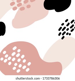 Collage style design. Vector illustration with abstract shapes. Contemporary background. Suitable for social media post and internet ads.