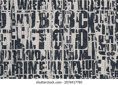 Collage of torn street posters. Abstract halftone lettering background. vector illustration