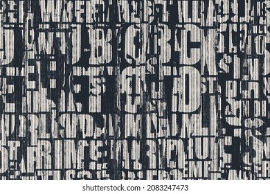 Collage of torn street posters. Abstract halftone lettering background. vector illustration