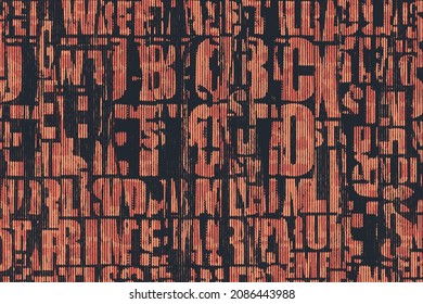 Collage de afiches callejeros rotos. Resumen del fondo de las letras a medio tono. ilustración vectorial
