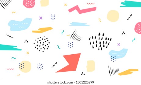 Collage trendy background. Vector illustration. 