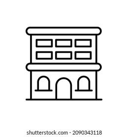 Icono de contorno de vector de collage para web aislada en archivo EPS 10 de fondo blanco