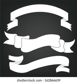 Collage of white Ribbons