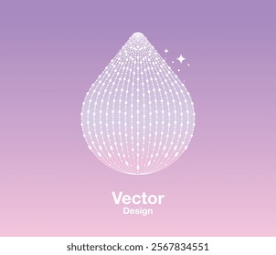 collagen beauty water drop pink color feminine exclusive luxurious classy art design template vector element decoration abstract editable banner cover pattern concept illustration twinkle shine glow