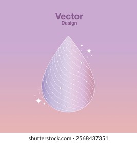 collagen beauty water drop pink color feminine exclusive luxurious classy art design template vector element decoration abstract editable banner cover pattern concept illustration twinkle shine glow