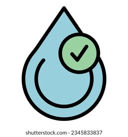 Collagen cream icon outline vector. Skin hair. Cosmetic gel color flat