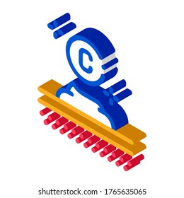 Collagen Cream Icon Vector. Isometric Collagen Cream sign. color isolated symbol illustration