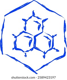 collagen icon in Doodle style
