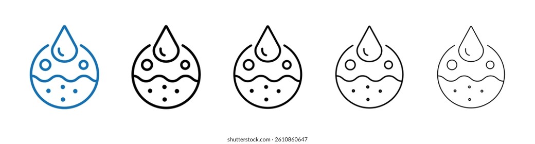 Collagen icon Outline vector logo for web ui