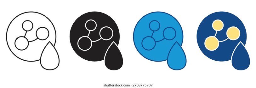 Collagen icon set multiple style collection , vector illustration.
