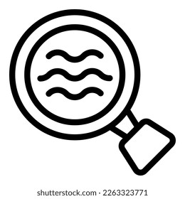 Collagen search icon outline vector. Care cream. Skin care