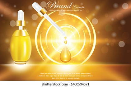 Collagen Serum Background Concept Skin Care Cosmetic