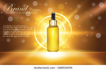 Collagen Serum Background Concept Skin Care Cosmetic