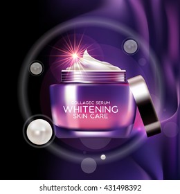 Collagen Serum Background Concept Skin Care Cosmetic