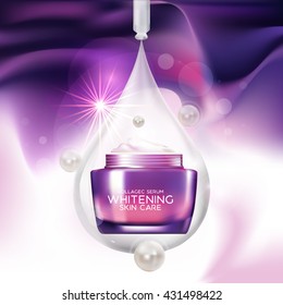 Collagen Serum Background Concept Skin Care Cosmetic
