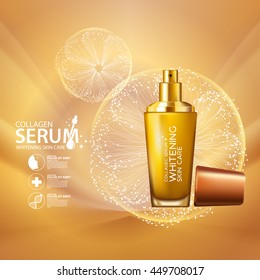 Collagen Serum Background Concept Skin Care Cosmetic