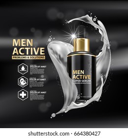Collagen Serum Background Concept Skin Care Cosmetic