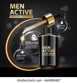 Collagen Serum Background Concept Skin Care Cosmetic