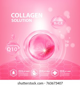 Collagen Serum Skin Care Cosmetic