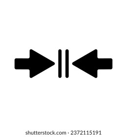 
collapse
 arrow, compress simple vector arrow direction sign for app advertising web ui banner button ux interface element isolated on white background
