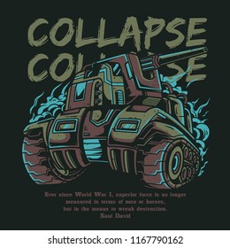 Collapse Collapse Illustration