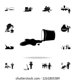 collapsed urn icon. Detailed set of chaos element icons. Premium graphic design. One of the collection icons for websites, web design