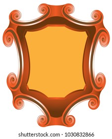 Collapsible background for use with an ornament in a free center frame
