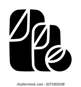 vector de icono de glifo reflector plegable. signo reflector plegable. símbolo de contorno aislado ilustración negra