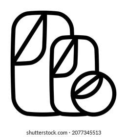 collapsible reflector line icon vector. collapsible reflector sign. isolated contour symbol black illustration
