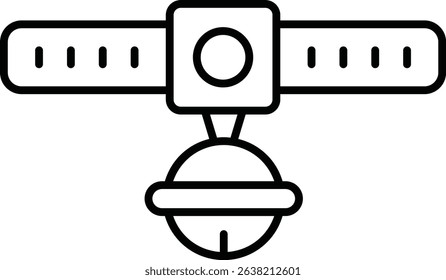 Collar animal vector, line icon, design
